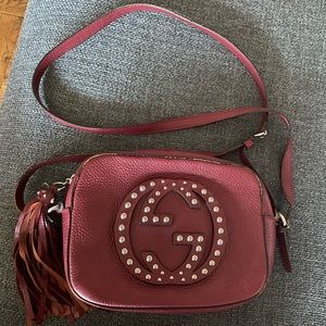 Gucci small soho studded disco purse